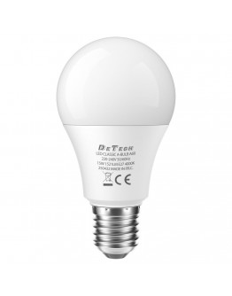 LED крушка DeTech, A60, E27, 15W, 4000K, 1521lm - 77005