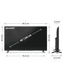 Sharp 40HF2265E, 40 LED GOOGLE TV, FHD 1920 x 1080