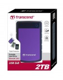 Transcend 2TB, 2.5 Portable HDD, StoreJet H3, Purp