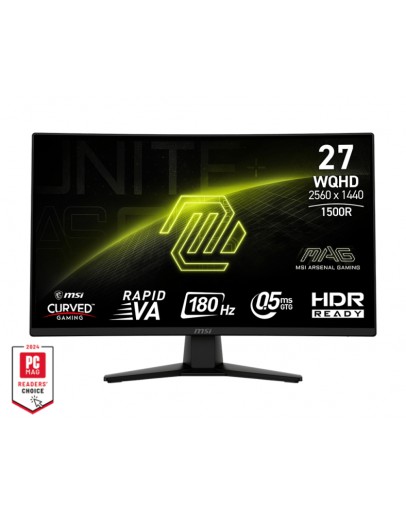 Монитор MSI MAG 274CQF, 27, 0.5ms, 180Hz, Rapid VA, 2560x1