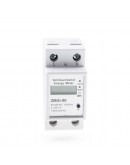 Смарт електромер No brand PST-ZMAi-90, За 35mm DIN, 220V, 60A, Wi-Fi, Tuya Smart, Бял - 91023