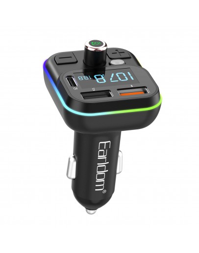 FM Трансмитер Earldom ET-M86, Bluetooth, USB, Type-C, PD, 3.1A, Черен - 17771