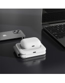 Безжично зарядно устройство Earldom ET-WC19, 2в1, Qi, Бял - 40238