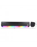 Тонколона Kisonli LED-802, Bluetooth, USB, SD, RGB, AUX, FM, Черен - 22314