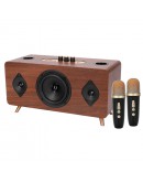 Тонколона Kisonli G105, Караоке, Bluetooth, USB, SD, AUX, Кафяв - 22304