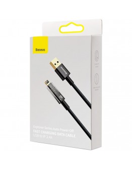 Кабел за данни Baseus Explorer, Lightning, 1.0m, Черен - 40462