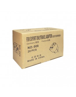 Преходник No brand WD-9, UK/US kъм EU шуко, 220V, High Quality, Черен - 17703