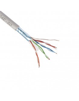 Кабел No brand Network FTP CAT 5 E, Бял, 300m - 18403