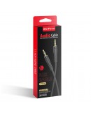 Аудио кабел DeTech DE-10AUX, 3.5mm жак, М/М, 1.0м, Черен - 40276