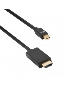 Кабел DeTech Mini DP - HDMI M/M, 14+1 cooper, 5м, Черен - 18281