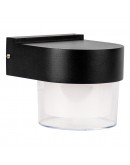 Фасадна лампа аплик DeTech , 1*5W, 4000K, IP44, Черен - 77035