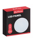 LED панел за вграждане DeTech, 22W, 4000K, Кръг, Бял - 77016