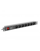 Lanberg power distribution unit (PDU) 191U 10A 7 S