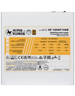 Super Flower Leadex III Gold 1000W ATX 3.1 80