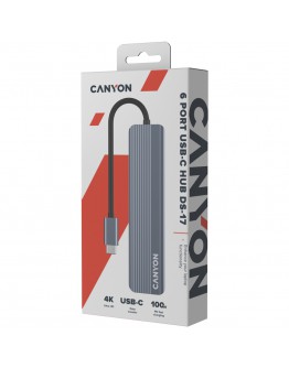 CANYON hub DS-17 6in1 4k USB-C