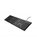 Natec Keyboard Herring Glow US, Black, Slim