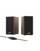 Genius тонколони Speakers 2.0 - SP-HF180 - 6W, USB, Wood