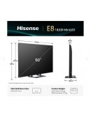 Hisense 50 E8Q, 4K Ultra HD 3840x2160, ULED, Quant