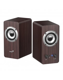 Genius тонколони Speakers 2.0 - SP-HF400 - 10W RMS, Dark Brown