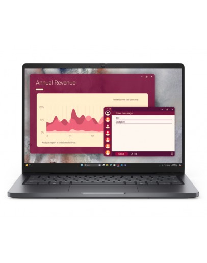 Лаптоп Dell Pro 14 PC14250, Intel Ultra 7 255U (12 TOPS N