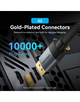 Vention Кабел Cable - Display Port v2.1 DP M / M Black 16K@60Hz, 2M - HGBHH