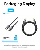 Vention Кабел Cable - Display Port v2.1 DP M / M Black 16K@60Hz, 2M - HGBHH