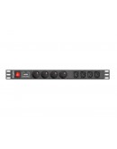 Lanberg power distribution unit (PDU) 191U 10A 8 S