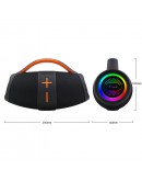 Тонколона Kisonli K13, Bluetooth, USB, SD, AUX, RGB, Черен - 22295