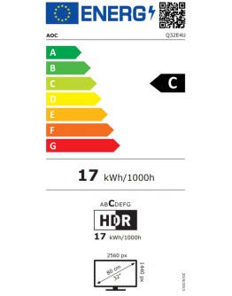 Монитор AOC Q32E4U, 31.5 IPS WLED, 2560x1440@100Hz, 4ms Gt