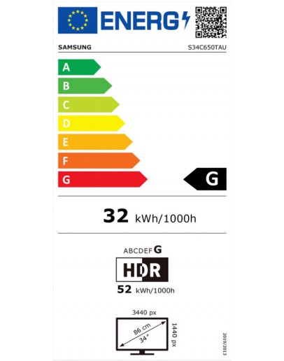 Монитор Samsung 34A650 34 Curved VA 3440x1440 5ms 100Hz DP