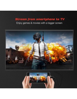 VCom кабел Cable Type-C to DisplayPort - Black - CU422C-1.8m