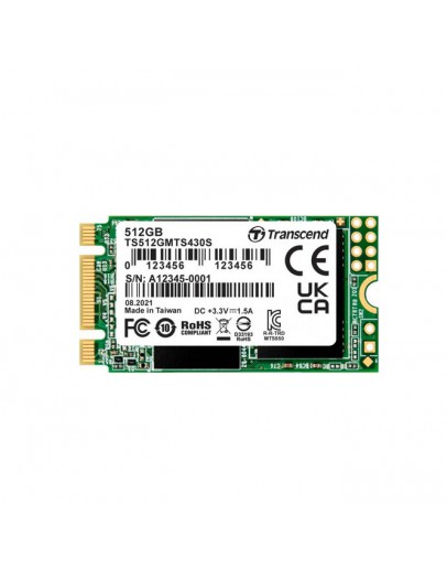 Transcend 512GB, M.2 2242 SSD, SATA3 B+M Key, TLC