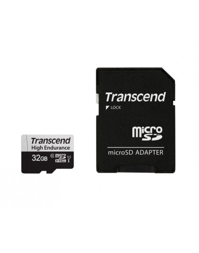 Transcend 32GB micro SD w/ adapter U1, High Endura