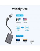 Vention адаптер Adapter USB-C/A to HDMI F - ACYHB