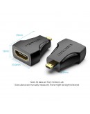 Vention Адаптер Adapter Micro HDMI M / HDMI F Black - AITB0
