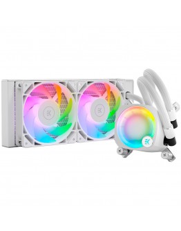 EK-Nucleus AIO CR240 Lux D-RGB - White, 2x EK-FPT