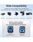 Vention Кабел USB 3.0 AM / BM - 0.5M Black - COOBD