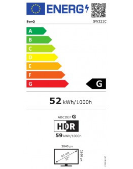 Монитор BenQ SW321C 32 IPS, 5ms (GtG), 3840x2160 4K, Photo