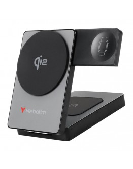 Verbatim Foldable 3-in-1 Qi2 Magnetic Wireless Pow