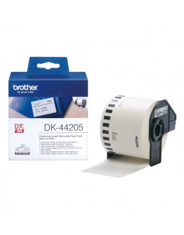 Brother DK-44205 White Removable Paper Tape 62 mm x 30.48 m