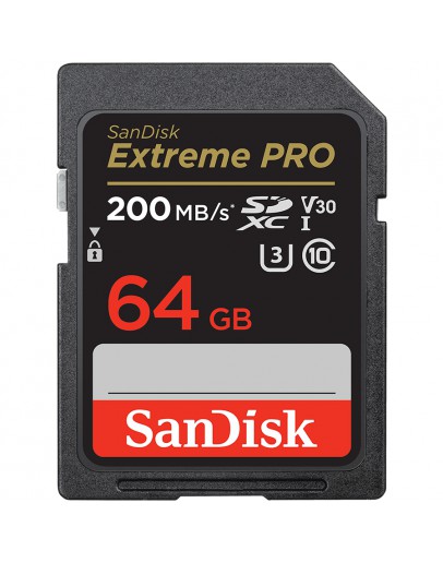 SANDISK Extreme PRO 64GB SDXC Memory Card + 2