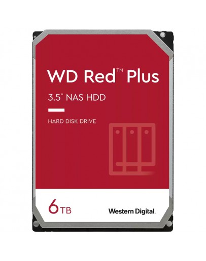 HDD NAS WD Red Plus (3.5'', 6TB, 256MB, 5400