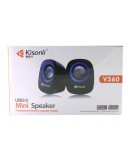 Тонколони Kisonli V360, 1.5W*2, USB, Различни цветове - 22046