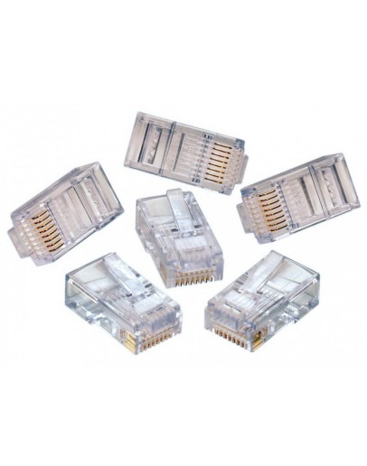 Букси DT RJ-45, 100 бр в пакет, High quality, Прозрачни - 17141