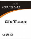 Преходник DeTech HDMI M - VGA F, 0.15м, Бял - 18153
