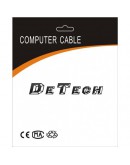 Кабел DeTech USB F - USB M удължител, 3m, HQ - 18009