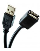 Кабел DeTech USB F - USB M удължител, 1.5m, HQ -18008