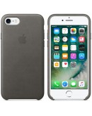 Apple iPhone 7 Leather Case - Storm Gray