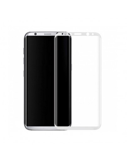 Стъклен протектор за целия екран, No brand, За Samsung Galaxy S8 Plus, 0.3mm, Бял - 52293