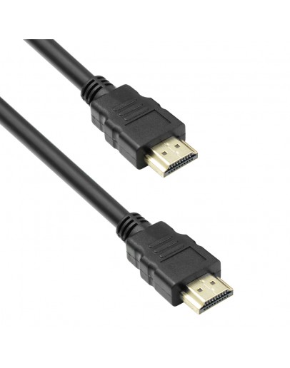 Кабел, DeTech, HDMI - HDMI M/М, 1.8m, Без ферит, Черен - 18306